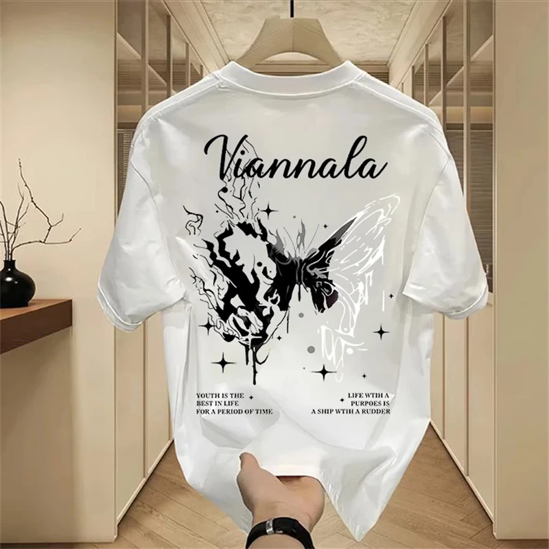 海外订单尾货~剪标撤回外贸潮流复古个性印花纯棉短袖T恤男女上衣