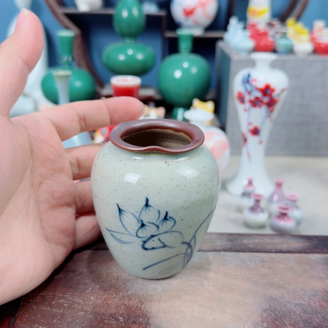 陶瓷手工小花器摆件