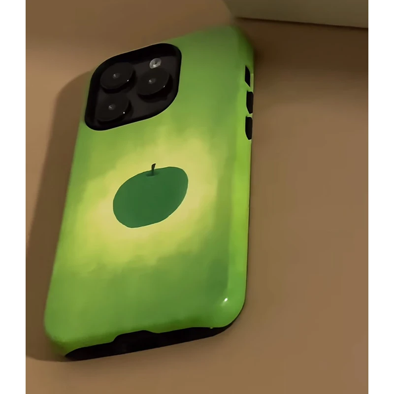 KEWU菲林二合一抹茶青苹果适用苹果16/15手机壳华为vivo小米oppo