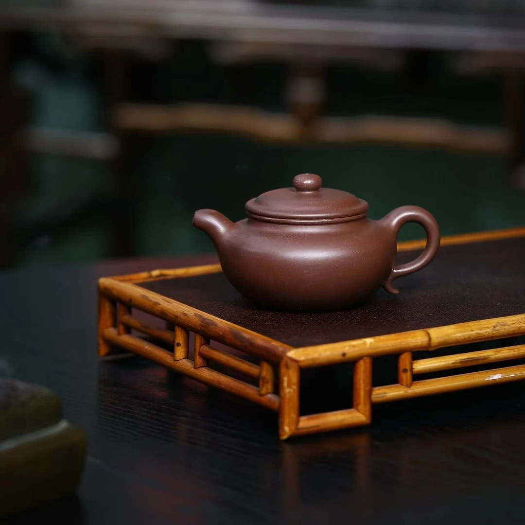 LCC紫泥[仿古220CC]原矿手工紫砂壶