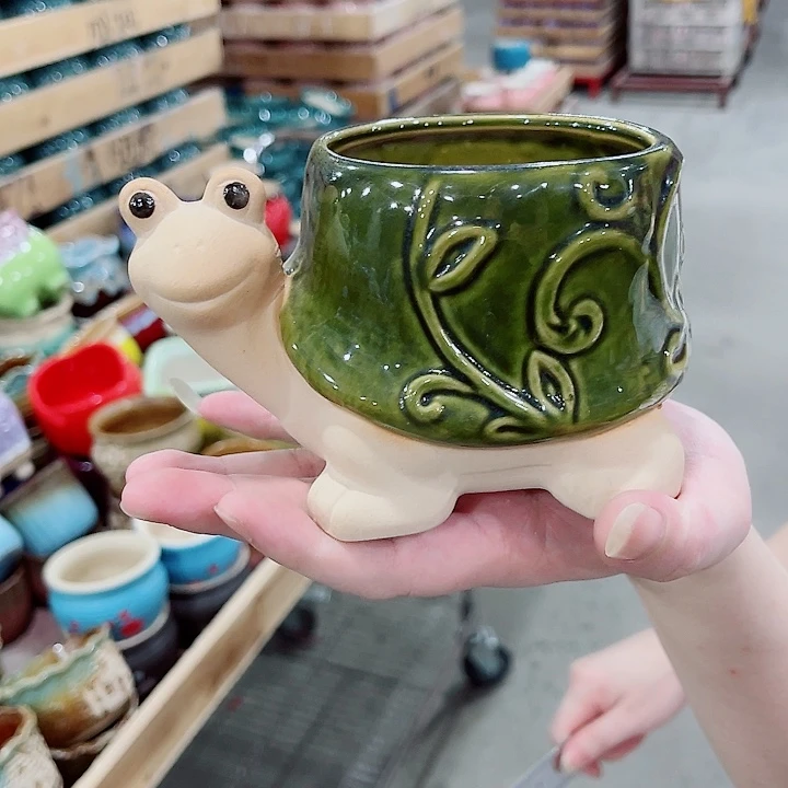 有孔，凑10元包邮陶瓷花盆发货！