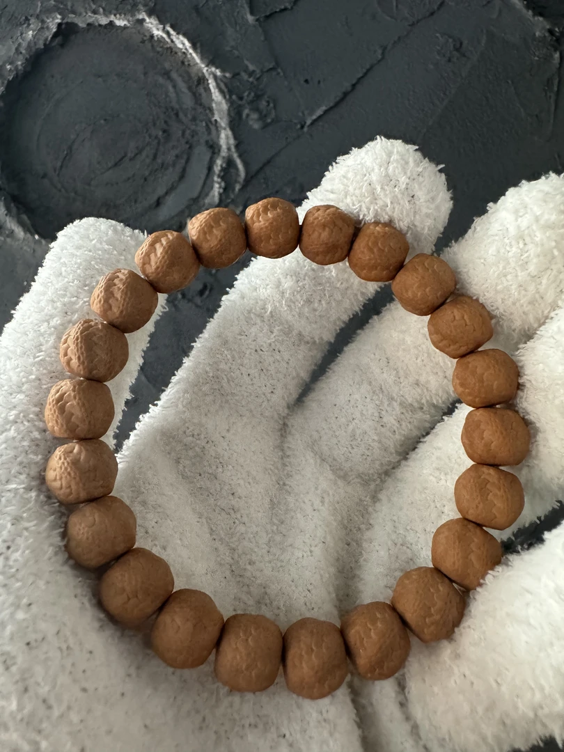 文源 灵蛇猴头雕刻全品无暇原皮原色猴头核桃文玩手串