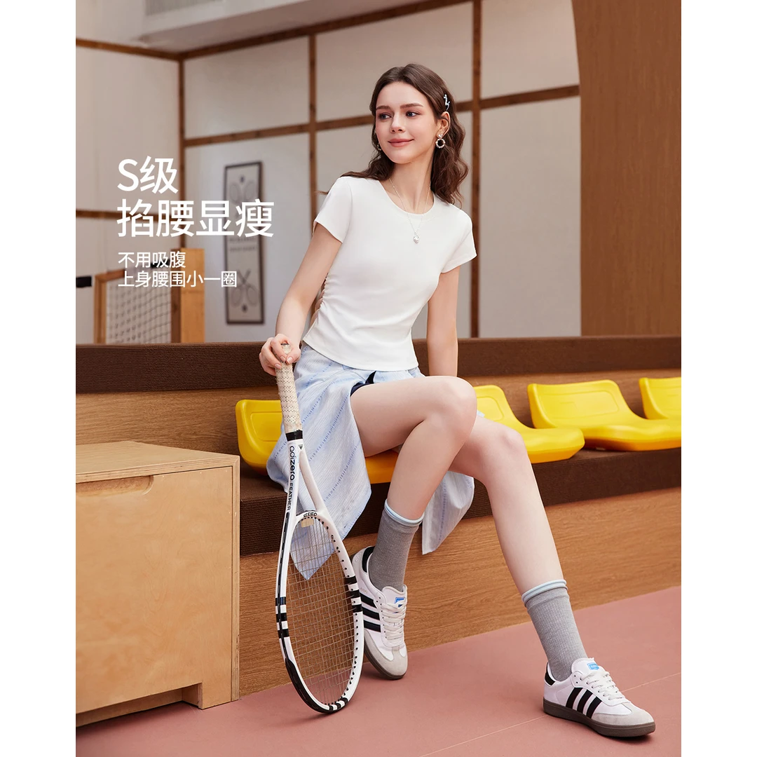 IEF/爱依服【DNA系列】2025夏季新款简约纯色基础款百搭修身上衣