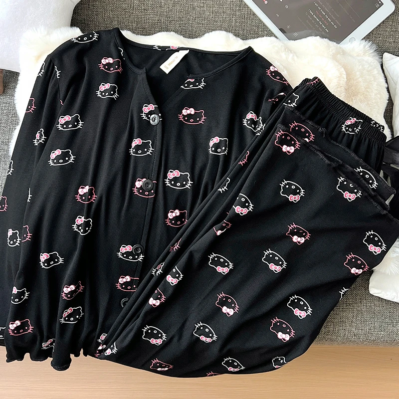 睡衣女款爆款2025新款空调房专属卡通慵懒感显瘦收腰家居服套装