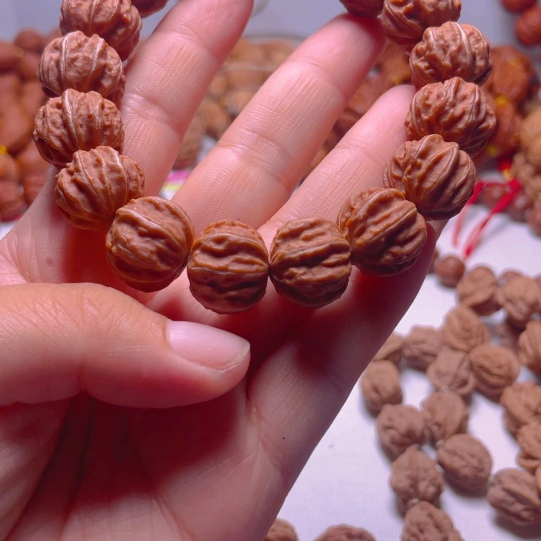 3***9文玩核桃手串京八棱