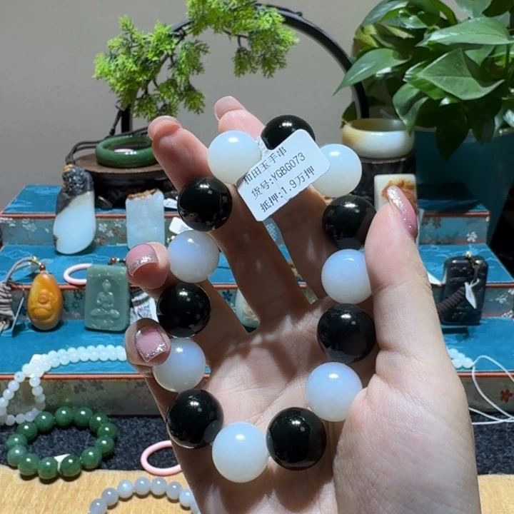 和田玉未镶嵌手串杨哥精选和田玉YGBG073