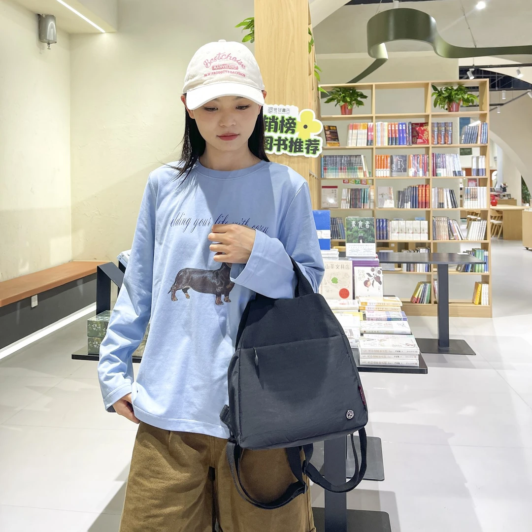 【米谷米谷】夏季上新大容量简约手提包包2025新款百搭多功能双肩包