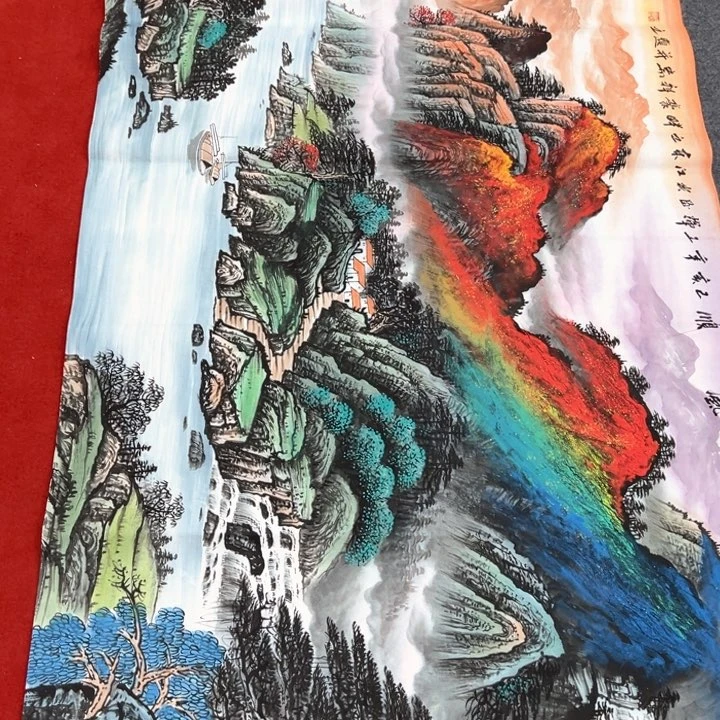 横款潮汇书出艺术作品