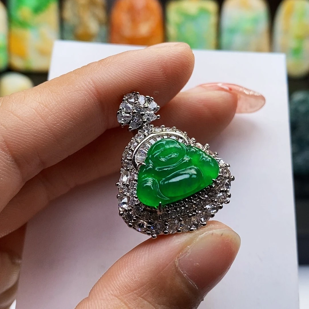 颈饰未镶嵌翡翠翡翠A货一物一证