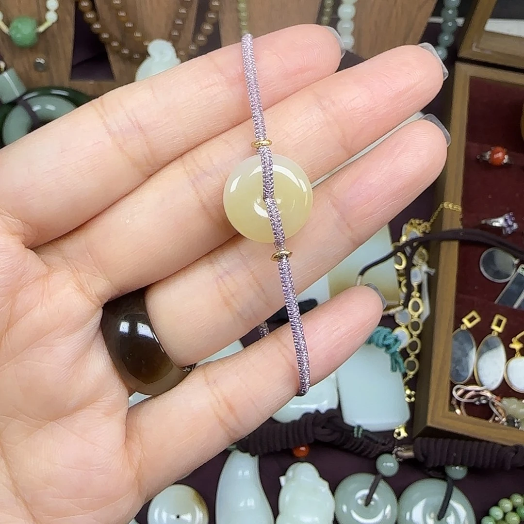 和田玉未镶嵌手链