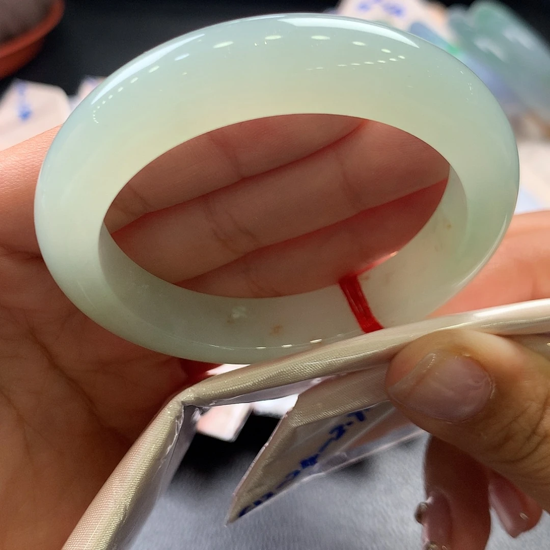 未镶嵌手镯翡翠36号 冰胶葡萄肉