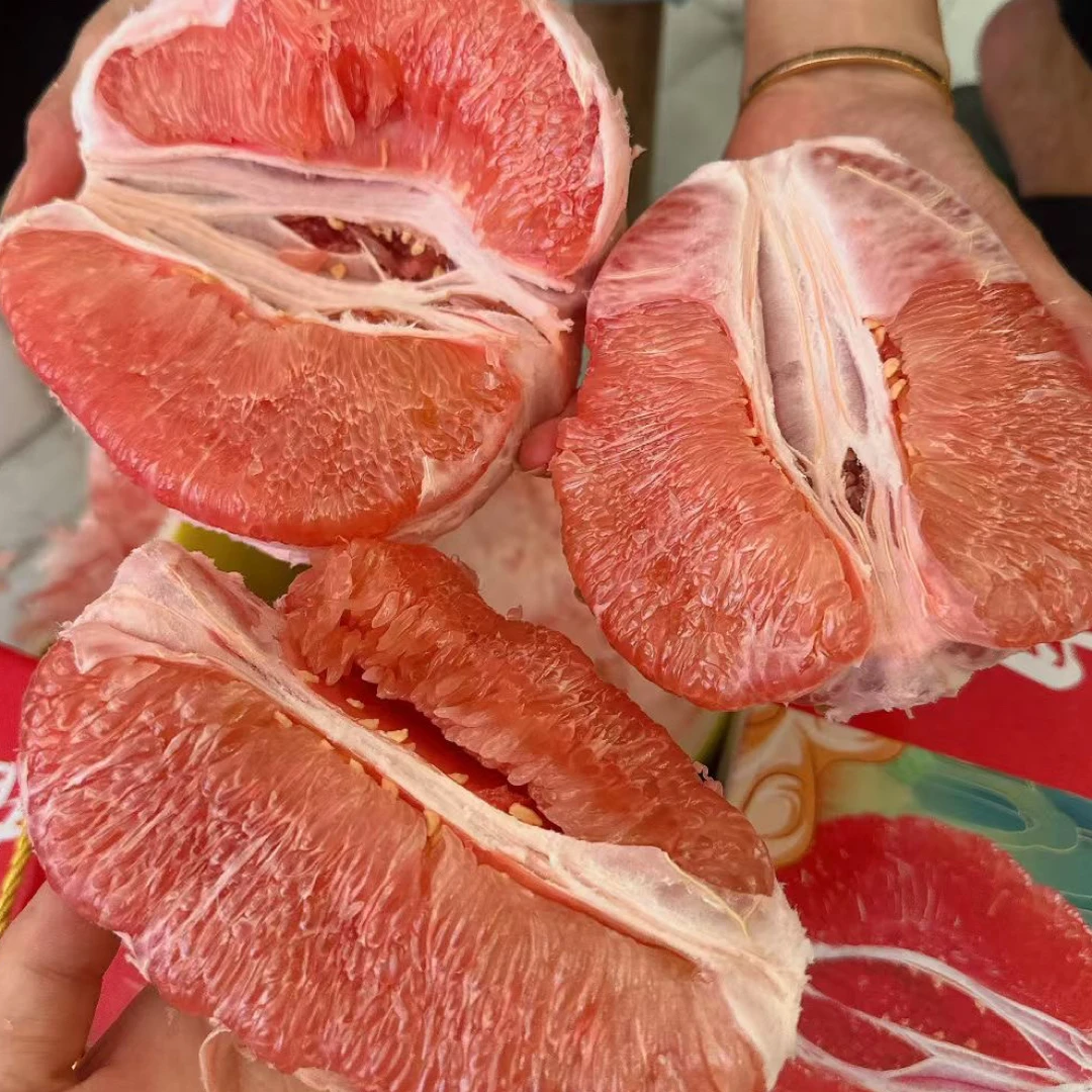 红心蜜柚 一箱两颗 中秋送礼佳品饱满多汁