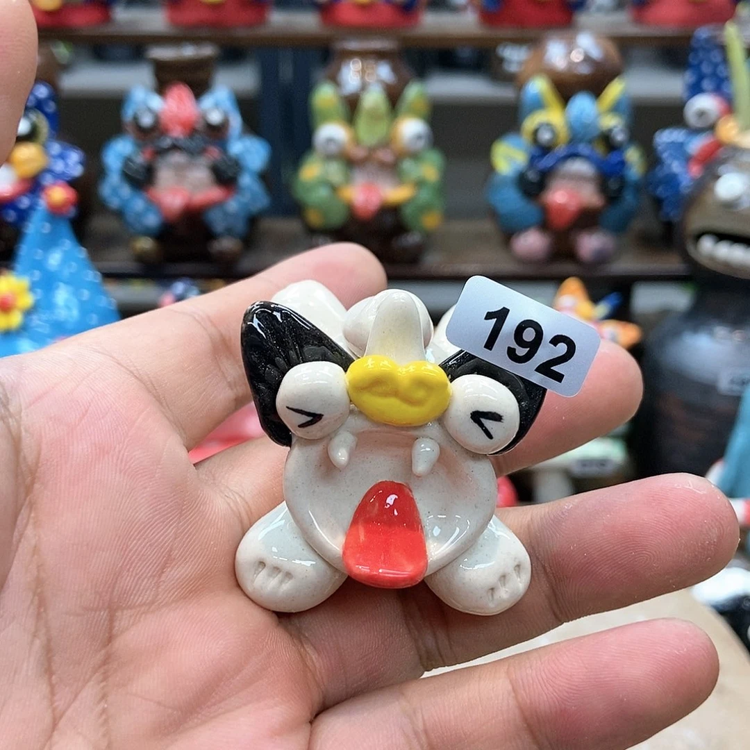 摆件直播间手工抽象陶瓷摆件192