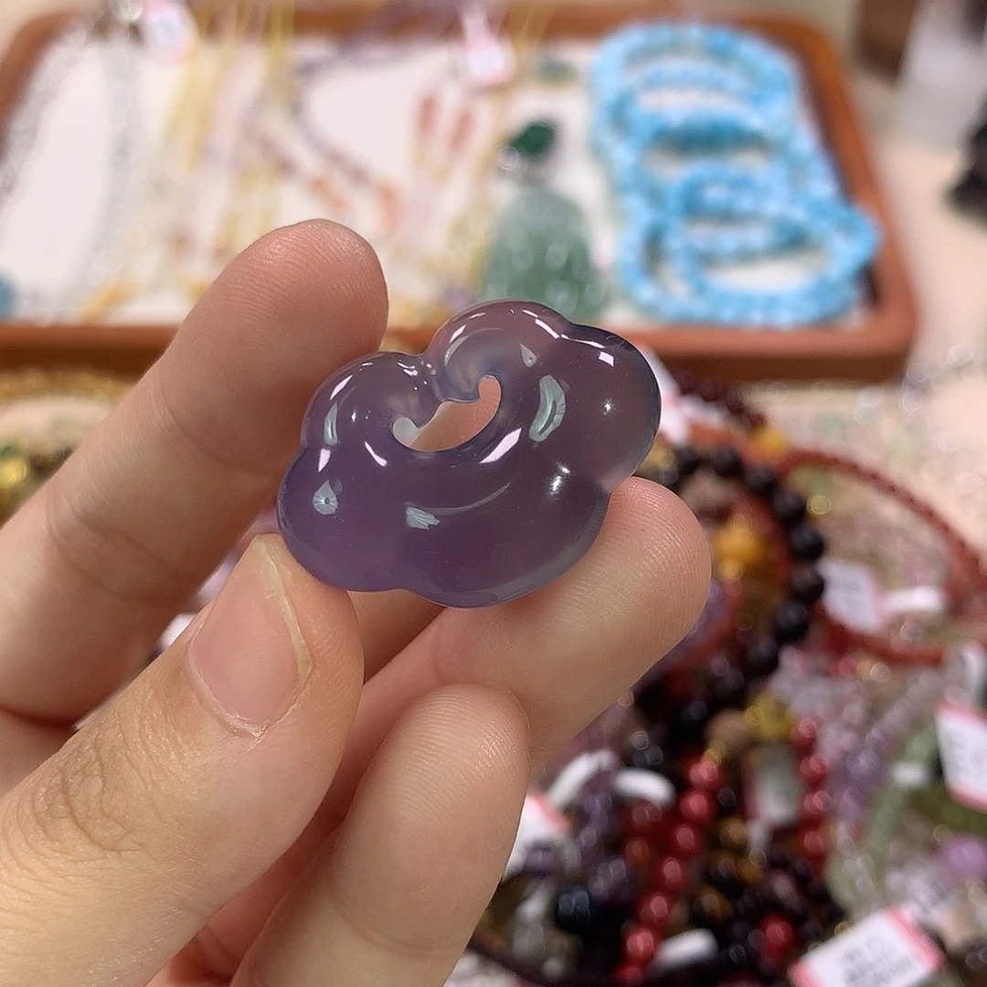 玛瑙/玉髓未镶嵌颈饰静*天然