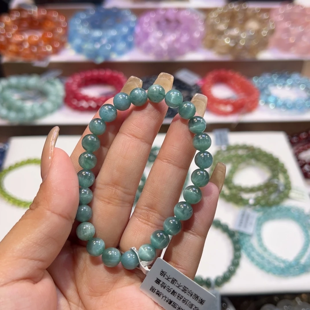 E****水晶手串未镶嵌猫眼麟辉7.1mm