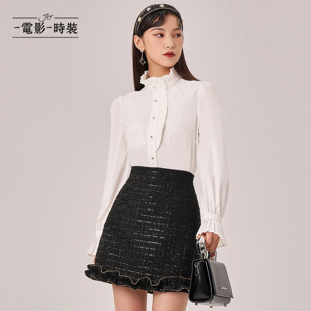 【程钱钱】一电影一时装刺绣重工衬衣上衣 FFIS111414