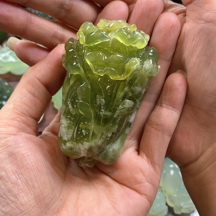 未镶嵌蛇纹石玉手把