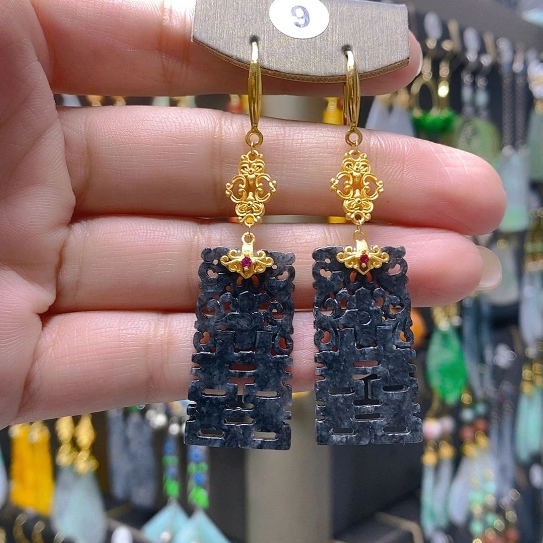 未镶嵌翡翠耳饰翡翠