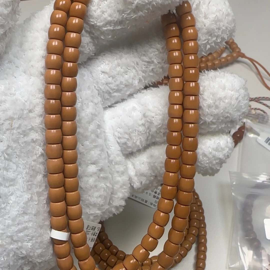 橄榄核手串老挝脖挂直切面无白6.7福利