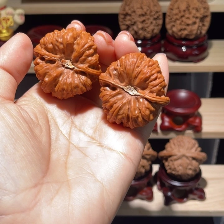 文玩核桃吊坠38平谷凹底