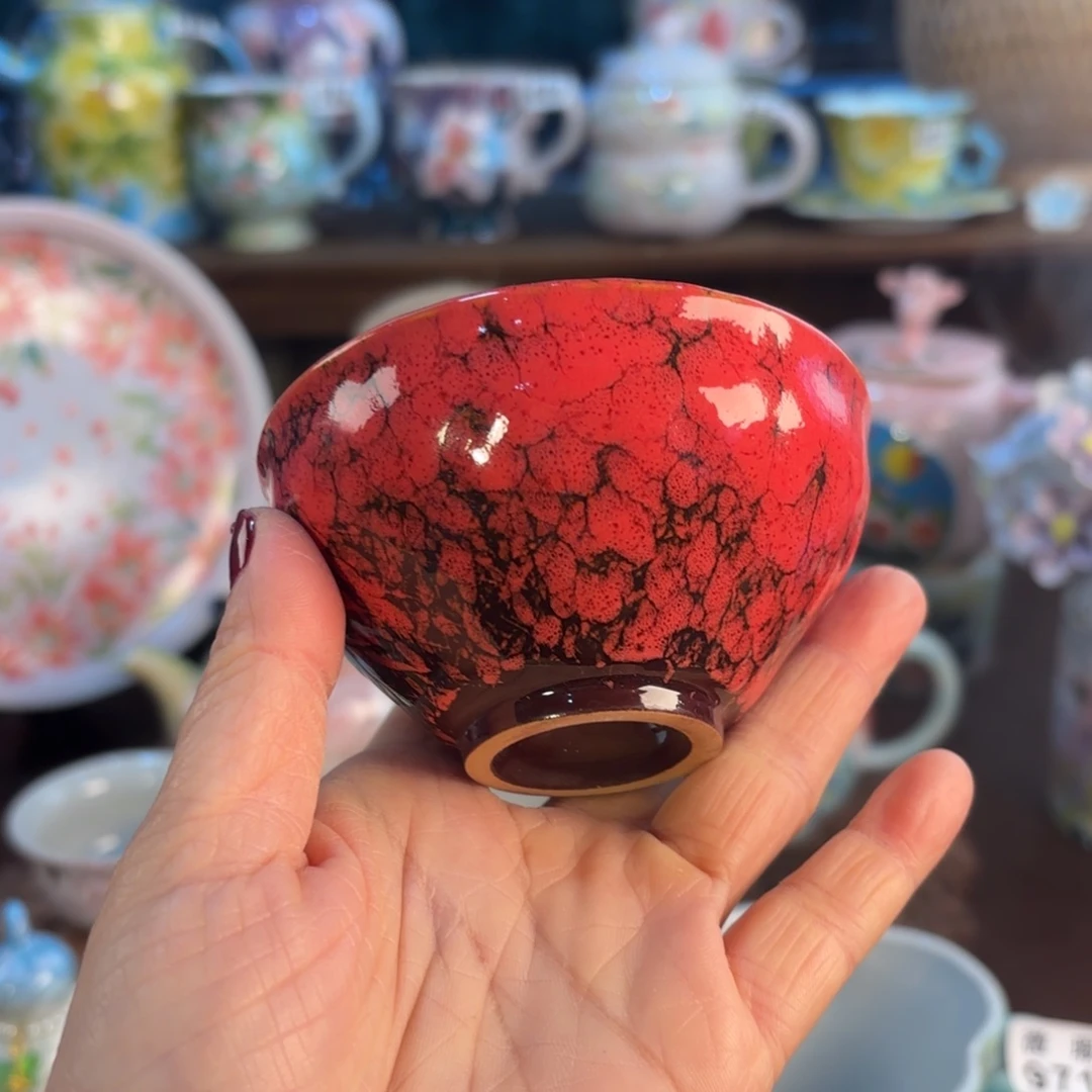 景德镇手绘高温釉下彩陶瓷茶具