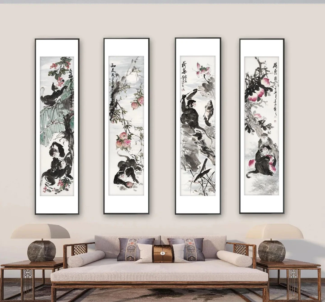 【吉梓】精品四条屏装饰画通用链接