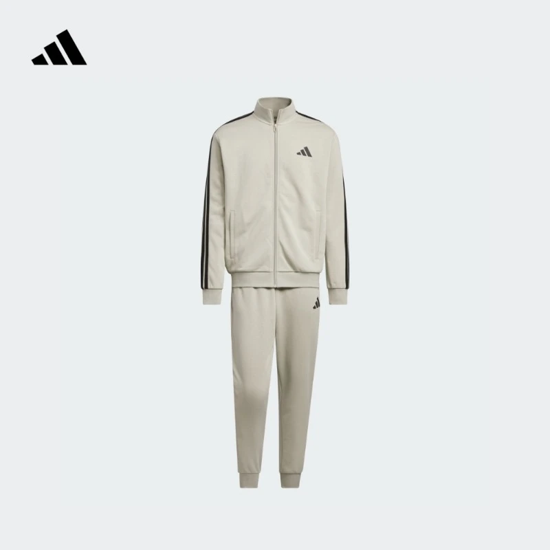 阿迪达斯官方 经典休闲三条纹长袖套装男女春夏新款adidas JZ0112