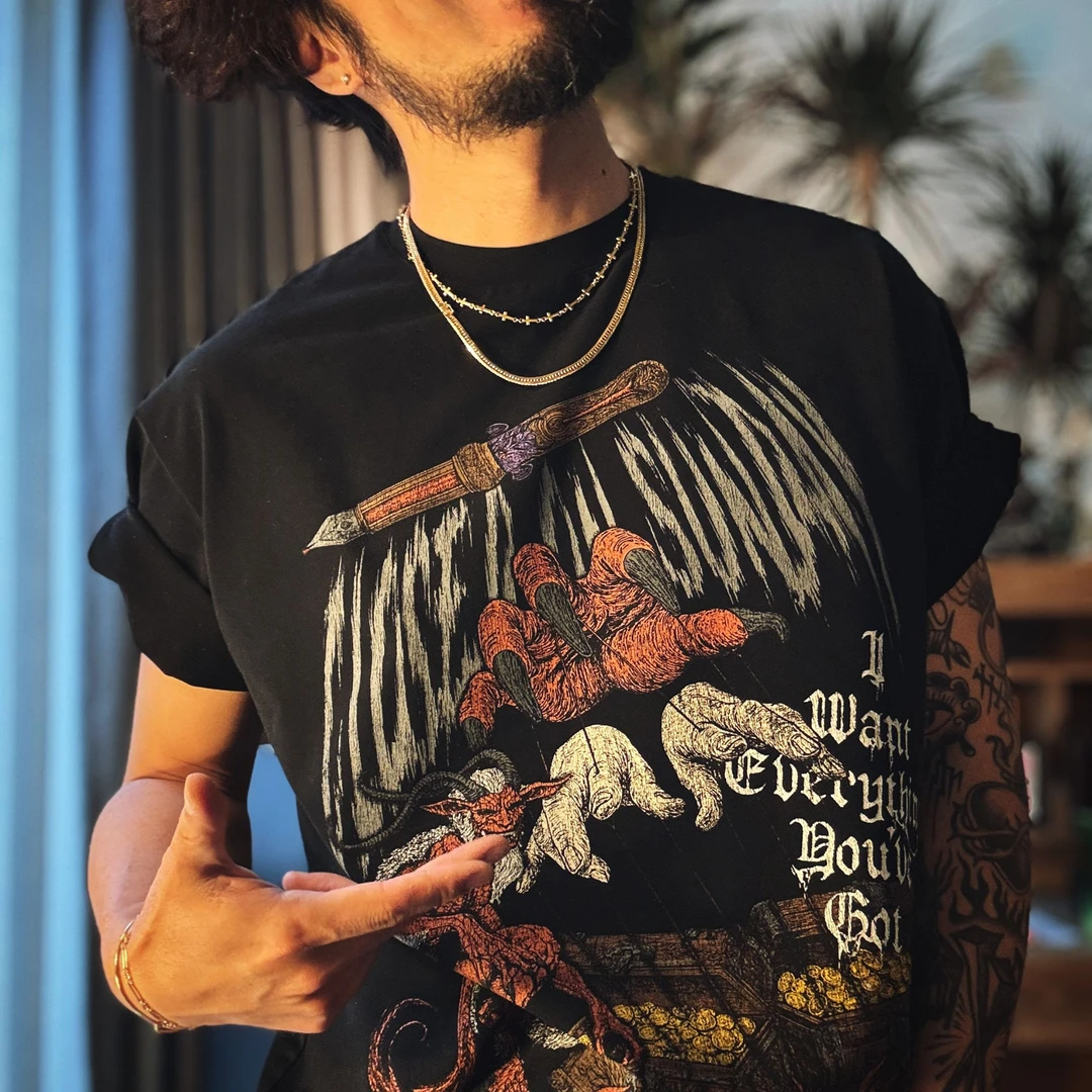 关闭周日 恶魔交易 DEVIL'S BARGAIN T恤 新款   百搭  爆款 半袖