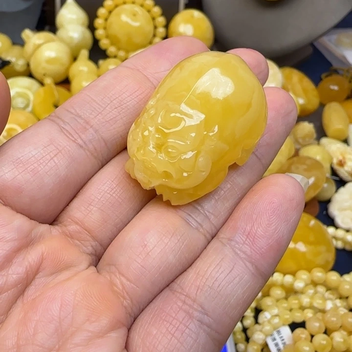 蜜蜡颈饰未镶嵌天然蜜蜡