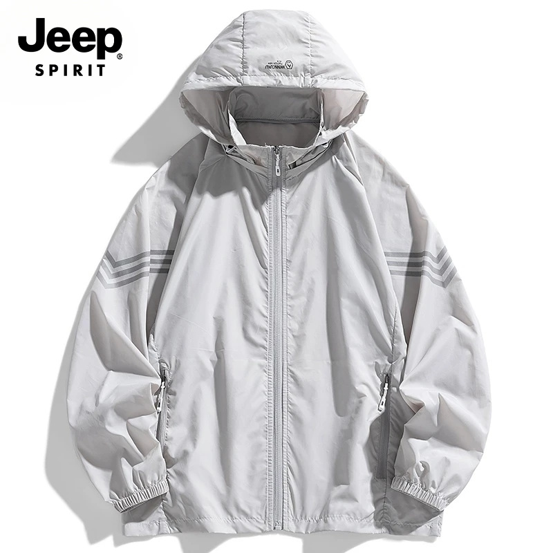 JEEP SPIRIT吉普夏季爆款男女款防晒衣户外防紫外线冰丝防晒衣