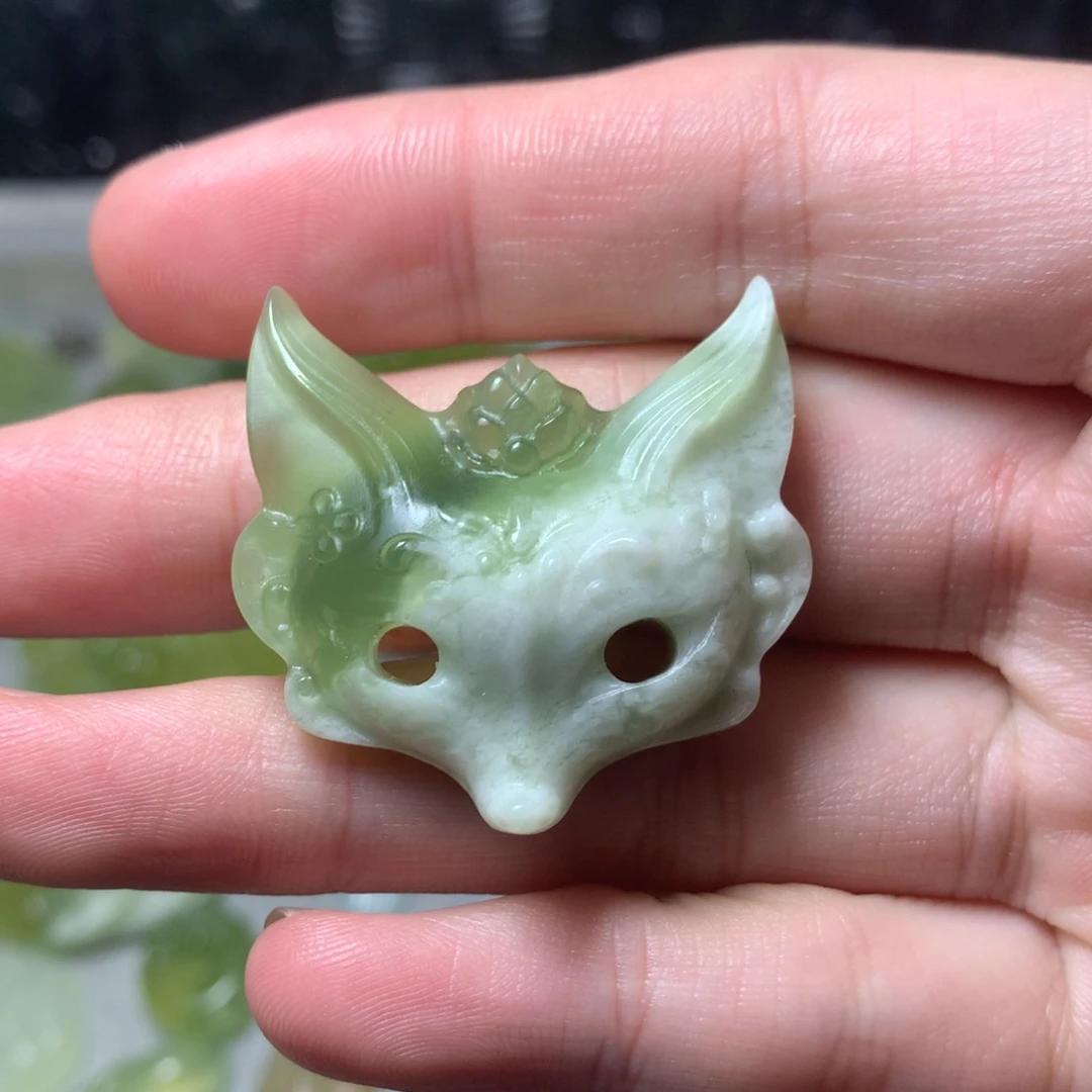 蛇纹石玉合金颈饰