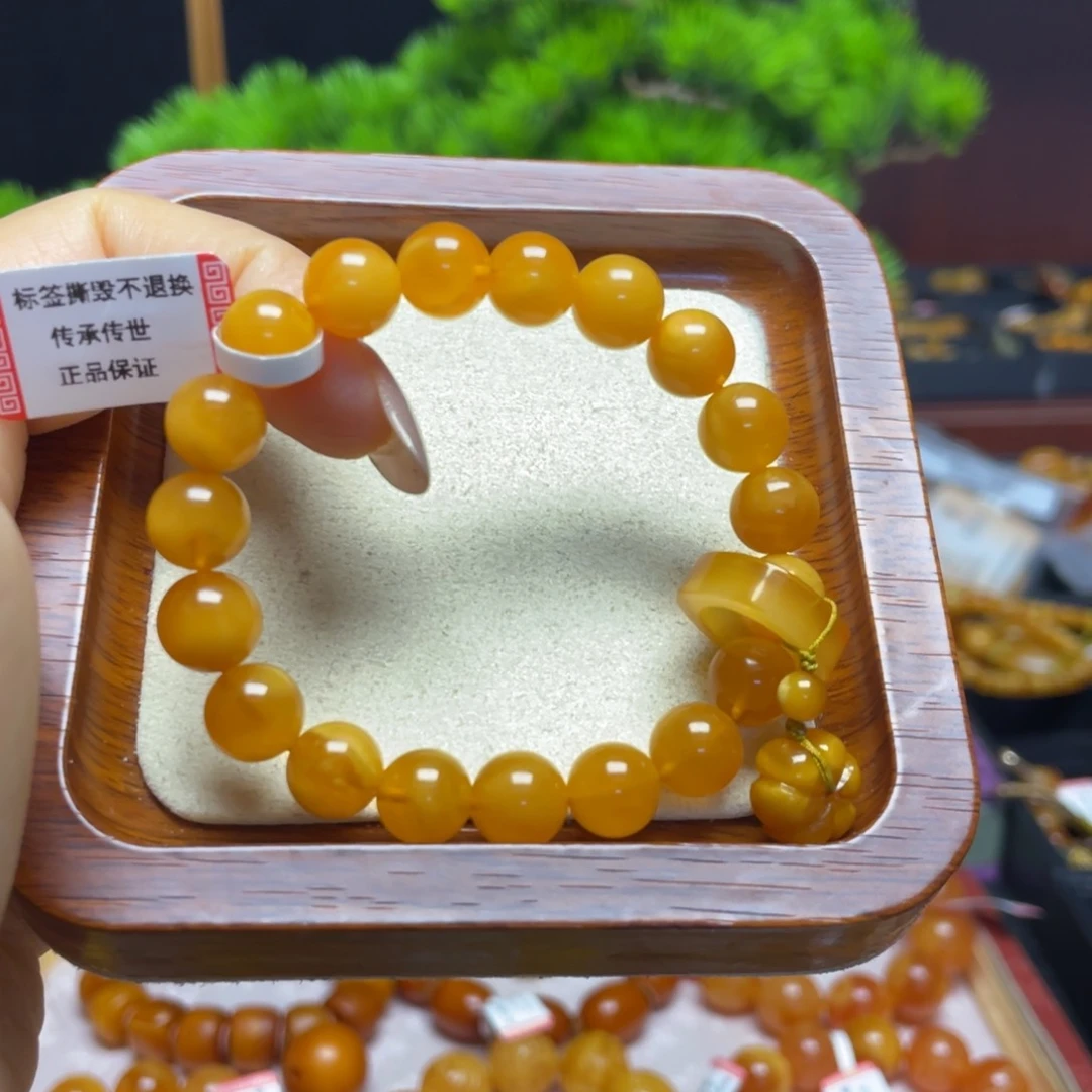 蜜蜡手链未镶嵌手串
