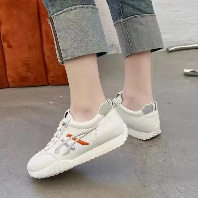 C8960 米灰色 厚底板鞋女款夏季2025时尚运动休闲鞋