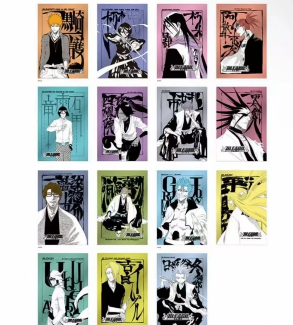 【死神 电锯人 驱魔少年】烫金明信片 盲盒