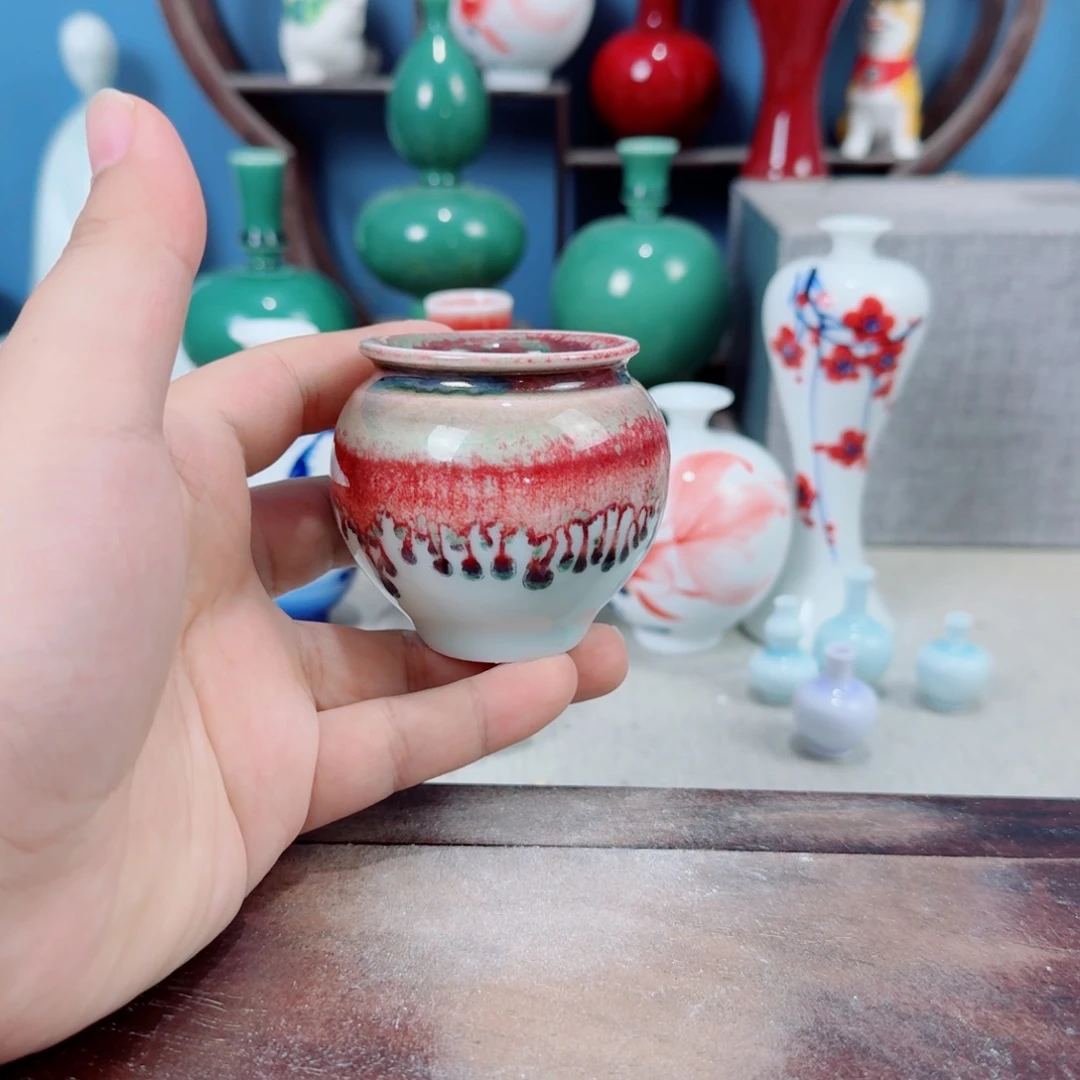 陶瓷手工小花器摆件