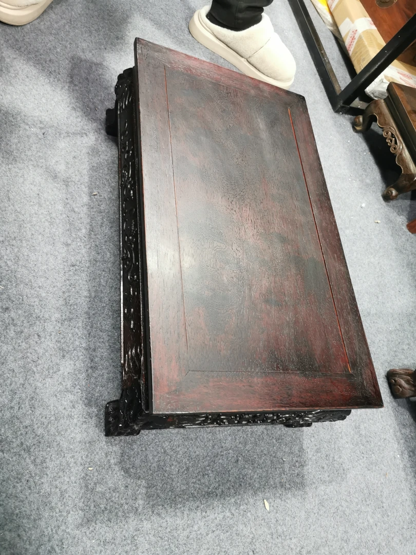 雕刻小炕桌小桌子长55宽32高18