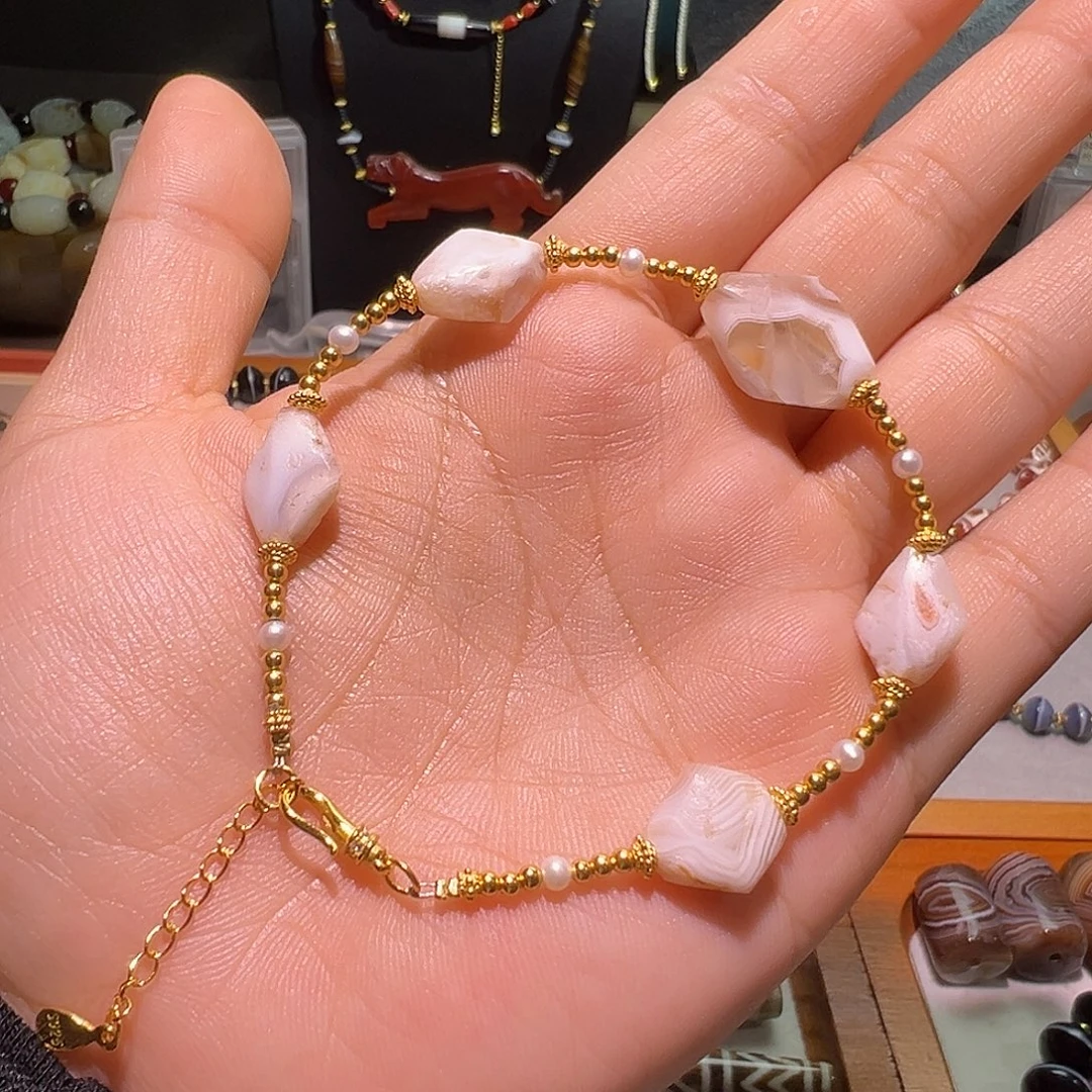 玛瑙/玉髓未镶嵌手链