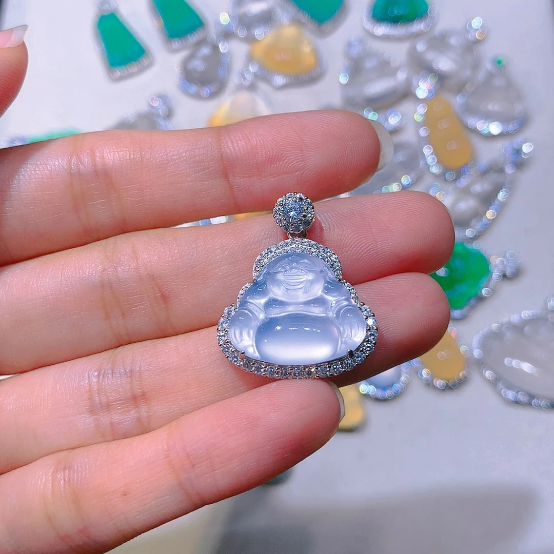 玛瑙/玉髓颈饰银S925镶嵌达****溜