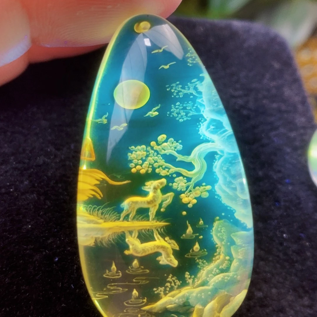 【闪购商品】金珀吊坠(不含链)未镶嵌