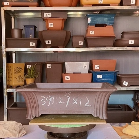 红陶宜兴紫砂花盆