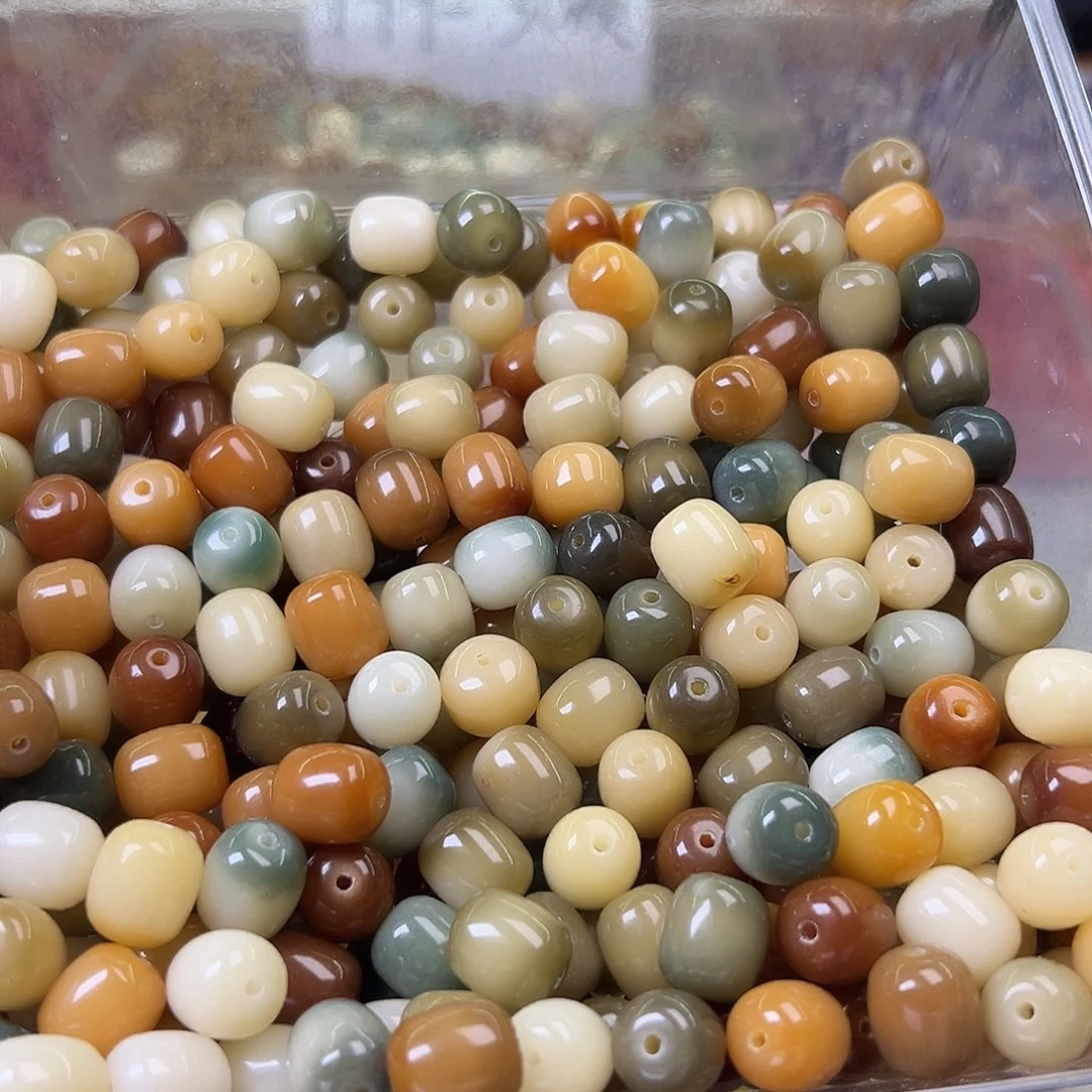 菩提根/象牙果手串瑕疵非料多宝年糕120颗