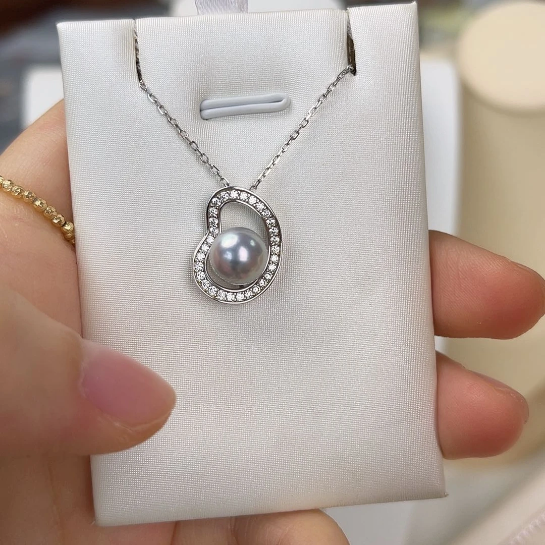 颈饰海水珍珠银S925镶嵌