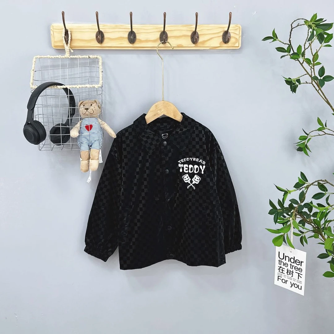 1398高端专享儿童春秋外套黑色