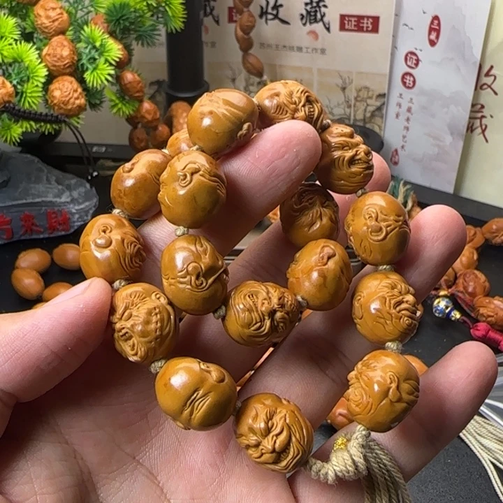 黑***艹手串/手链橄榄核恶僧