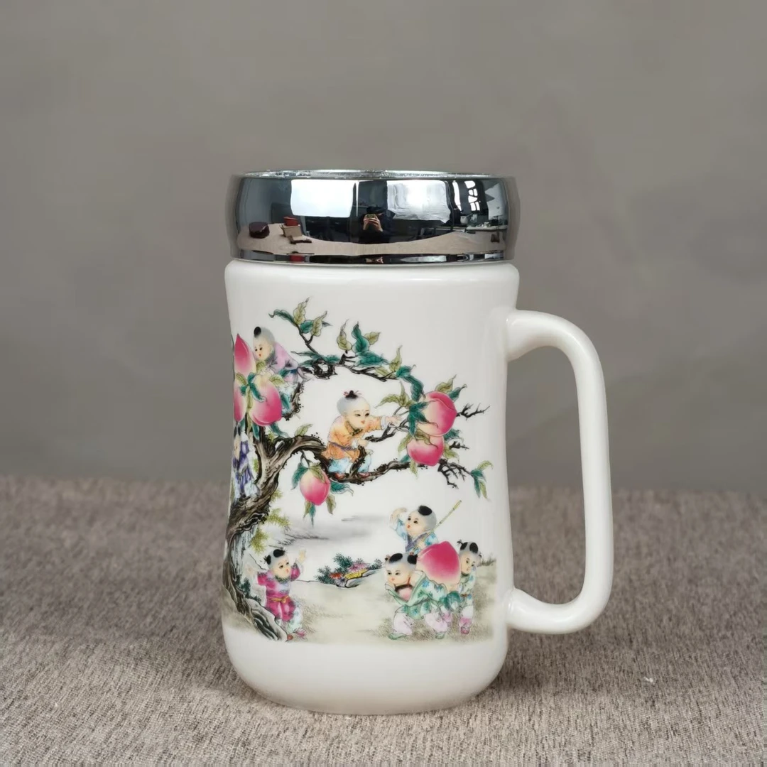 【周总专属】九子蟠桃束腰杯镜面水杯-WJ