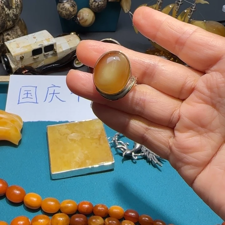 琥珀未镶嵌手链波兰设计款琥珀蜜蜡