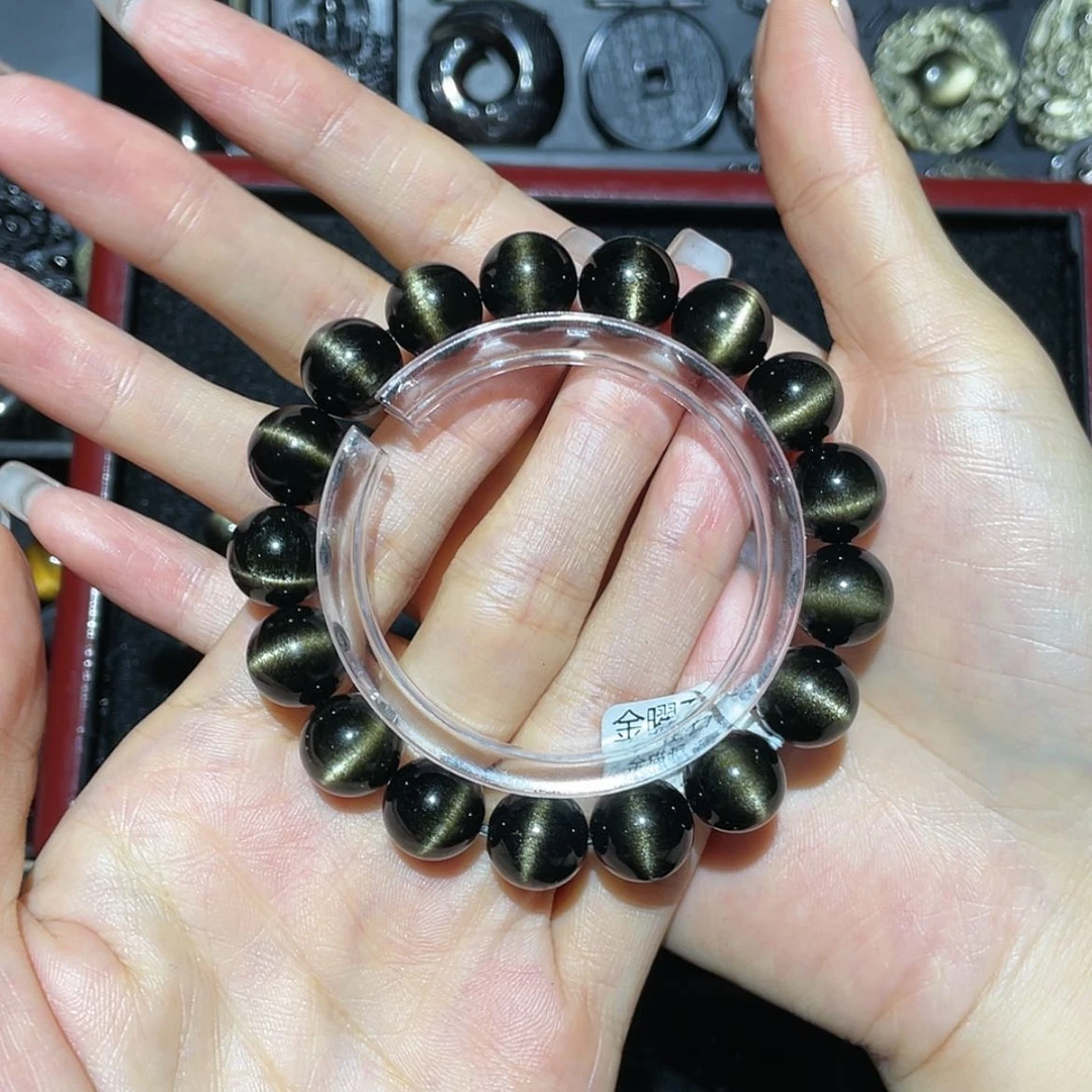 【闪购商品】未镶嵌黑曜岩手链L****T