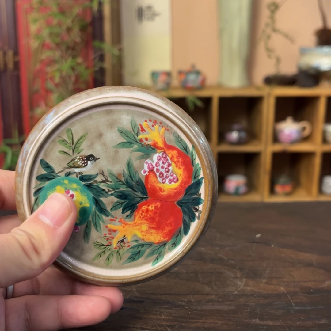 柴烧手工手绘陶瓷