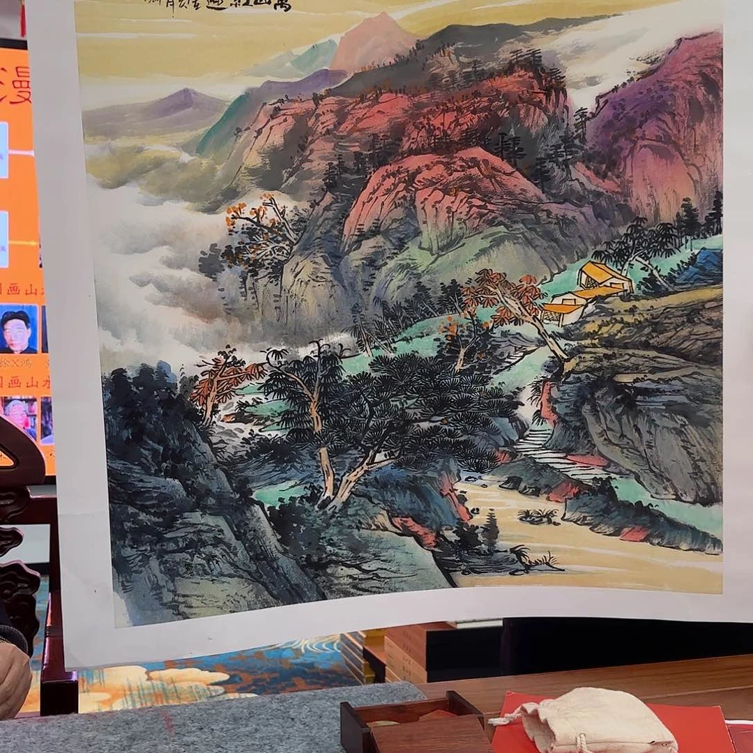 国画艺术家的作品