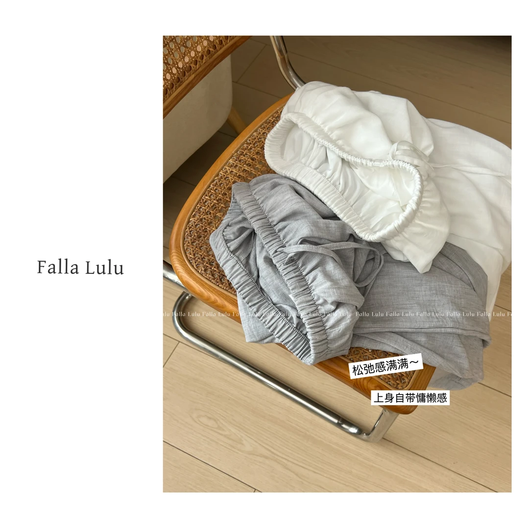 @英子家 呼吸裤  松紧高腰显瘦藏肉休闲裤 Y5069